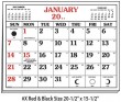 Calendar pad X for large full apron wall calendar item # TA-2967