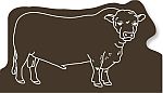 FC_Bull shaped stick-up self-adhesive calendar