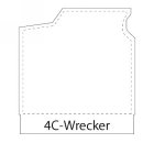 4C-Wrecker shaped stick-up self-adhesive calendar