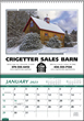 Farm Theme Single Image Pocket Wall Calendar, Size 10x14 thumbnail