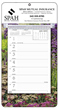 Weekly Memo Calendar with Colorful Garden Scene Background Imprint thumbnail