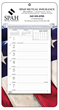 Weekly Memo Calendar Patriotic Theme for Desk & Wall thumbnail