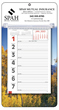 Big Numbers Weekly Memo Calendar  - Autumn Scene, 7x13 thumbnail