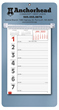 Promotional Big Numbers Weekly Memo Calendar  - Metallic Blue thumbnail