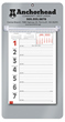 Promotional Big Numbers Weekly Memo Calendar  - Silver thumbnail