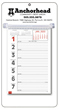 Promotional Big Numbers Weekly Memo Calendar  - White thumbnail