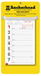 Promotional Big Numbers Weekly Memo Calendar  - Yellow thumbnail