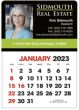 Full-Color vinyl header imprint Stick-Up Calendar, Red & Black Grid thumbnail