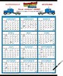 Span-A-Year Laminated Promotional Calendar Size 22x29 | 2024 thumbnail