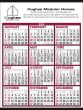 Big Numbers 12 Month View Commercial Calendar Size 22x29 thumbnail