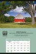 Large Size Calendar with Summer Barn Scene, Tinned Top 27x39 thumbnail
