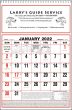 Large Almanac Commercial Calendar Size 11x17 thumbnail