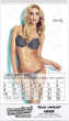 Female Models 2024 Calendar with Top Spiral Binding ,Size 8x14 thumbnail