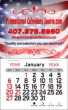 Large Square Stick-Up Calendar - Custom Full Color Vinyl Header thumbnail