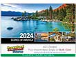 2024 Scenes Of America Tent Desk Calendar , Full-Color Ad Copy Option thumbnail