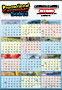 Year at a Glance Wall Calendar 27x39 Nature Views thumbnail