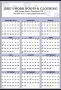 Large Year-In-View Planner Calendar 27x39 Blue & Black thumbnail