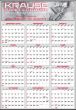 Large Year-In-View Wall Calendar, 27x39, 2 PMS Colors print, UV Lamination Option thumbnail