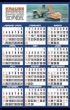 Small size Custom Year-In-View Wall Calendar Full Color Imprint, 10-7/8x17 thumbnail