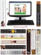 Keyboard Calendar Strips Decal 11x1.75 Rectangle Shape thumbnail